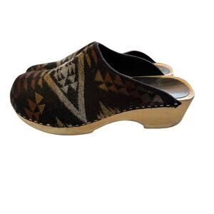 Magnafied Clogs Size 41 Santa Fe Wool Black Made‎ in Denmark